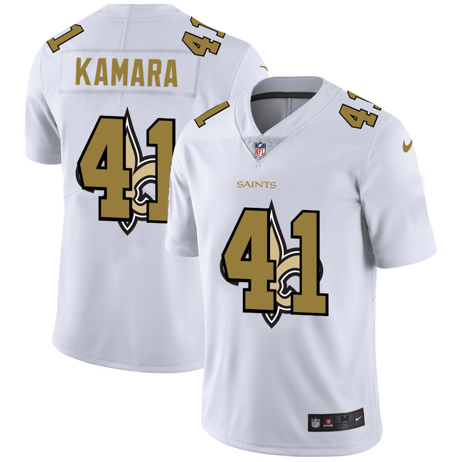 2020 New Men New Orleans Saints #41 Kamara white  Limited NFL Nike jerseys->new orleans saints->NFL Jersey